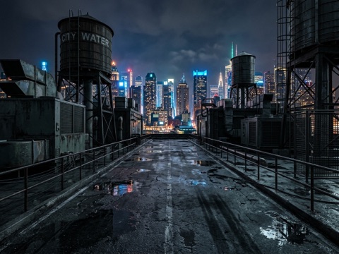 City Rooftop background thumbnail